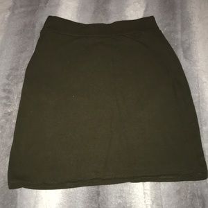 Olive Green Charlotte Russe Bodycon Skirt